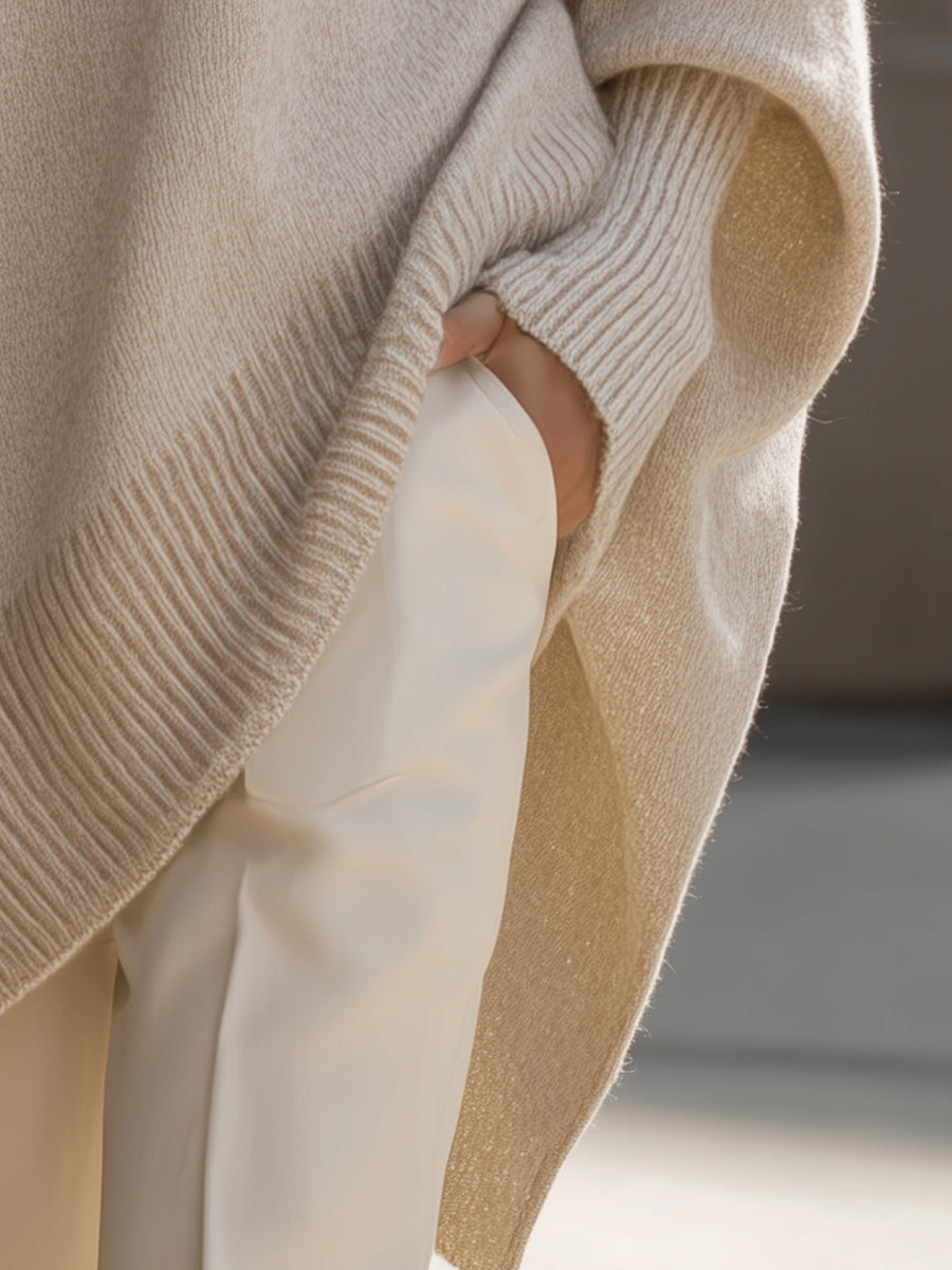 Ava | Cozy Elegant Oversized Poncho for Women