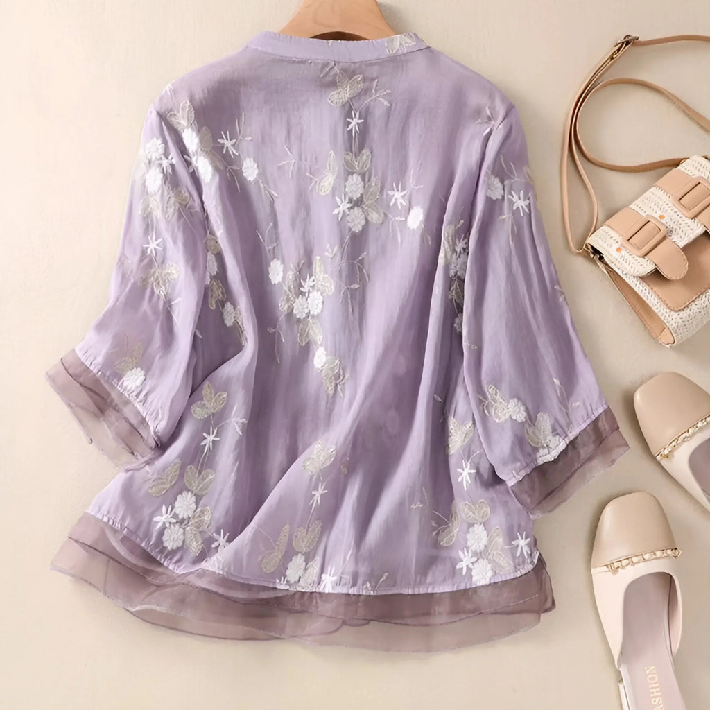 Ava | Elegant Floral Womens Top for Effortless Style