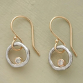 Ava | Elegant Gold Stud Earrings with Cubic Zirconia