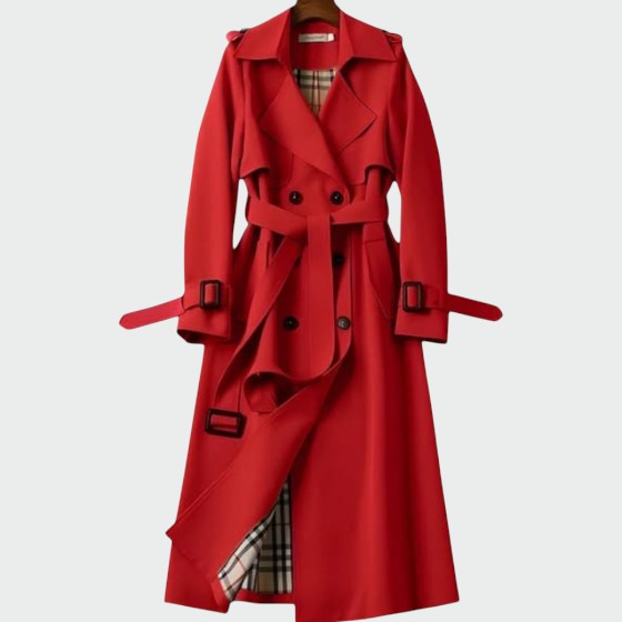 Ava | Stylish Black Trench Coat for Women