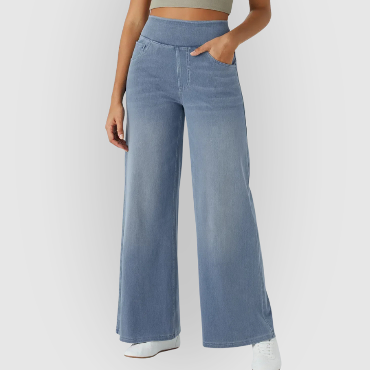 Ava | Stylish High-Waist Wide Leg Women's Pants