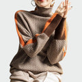 Ava | Stylish Textured Turtleneck Womens Sweater