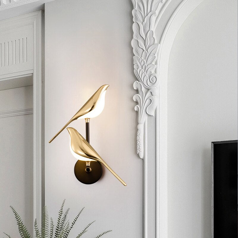 AviaryGlow | Elegant Nature-Inspired Wall Sconce Lighting Fixture