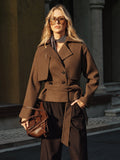 Cassidy | Tweed Coat with Belted Design | Stylish Outerwear for Every Occasion VIP