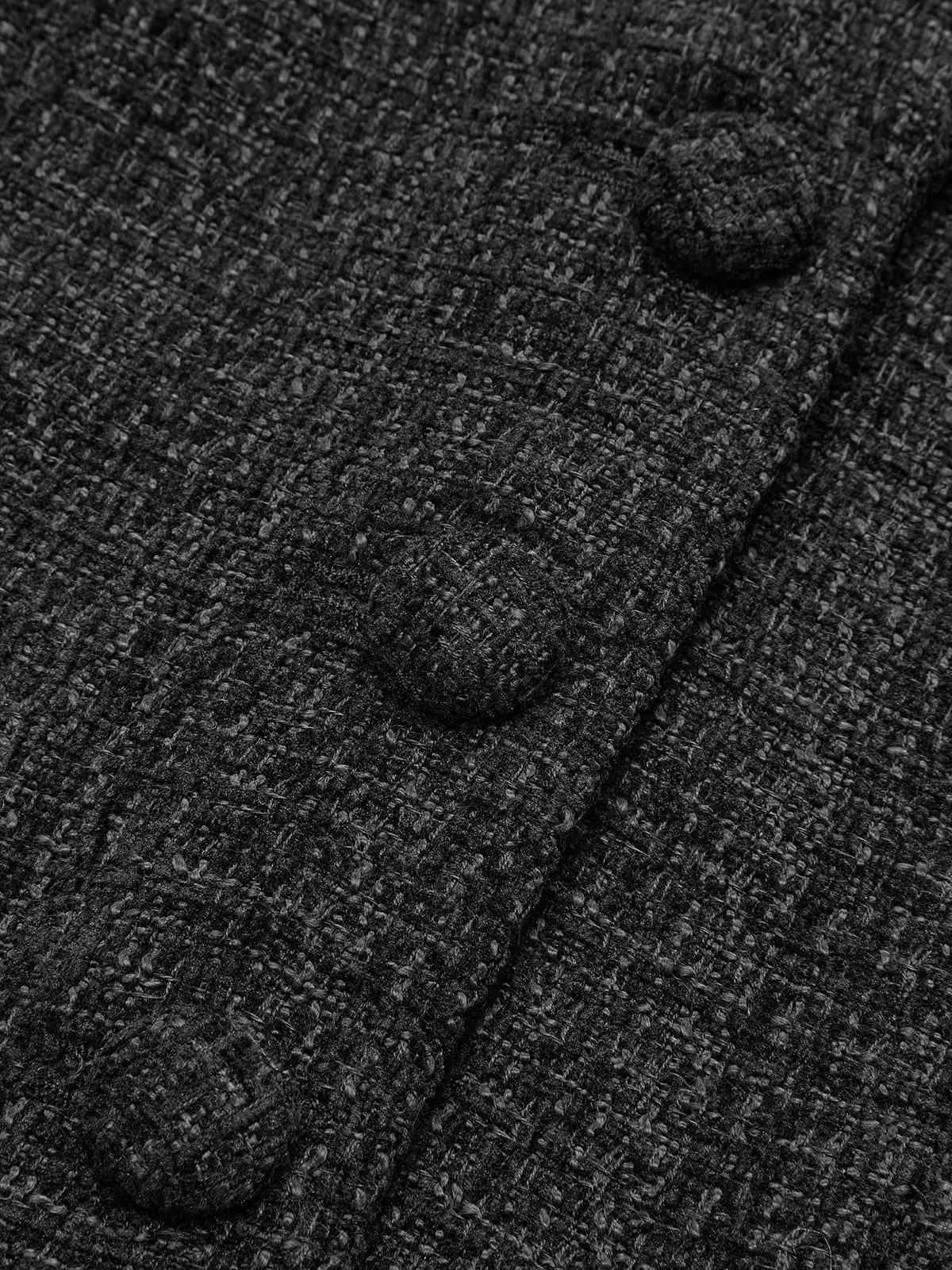 Elegant Tweed Fitted Lapel Blazer with Long Sleeves | Slim Fit for Stylish Comfort VIP