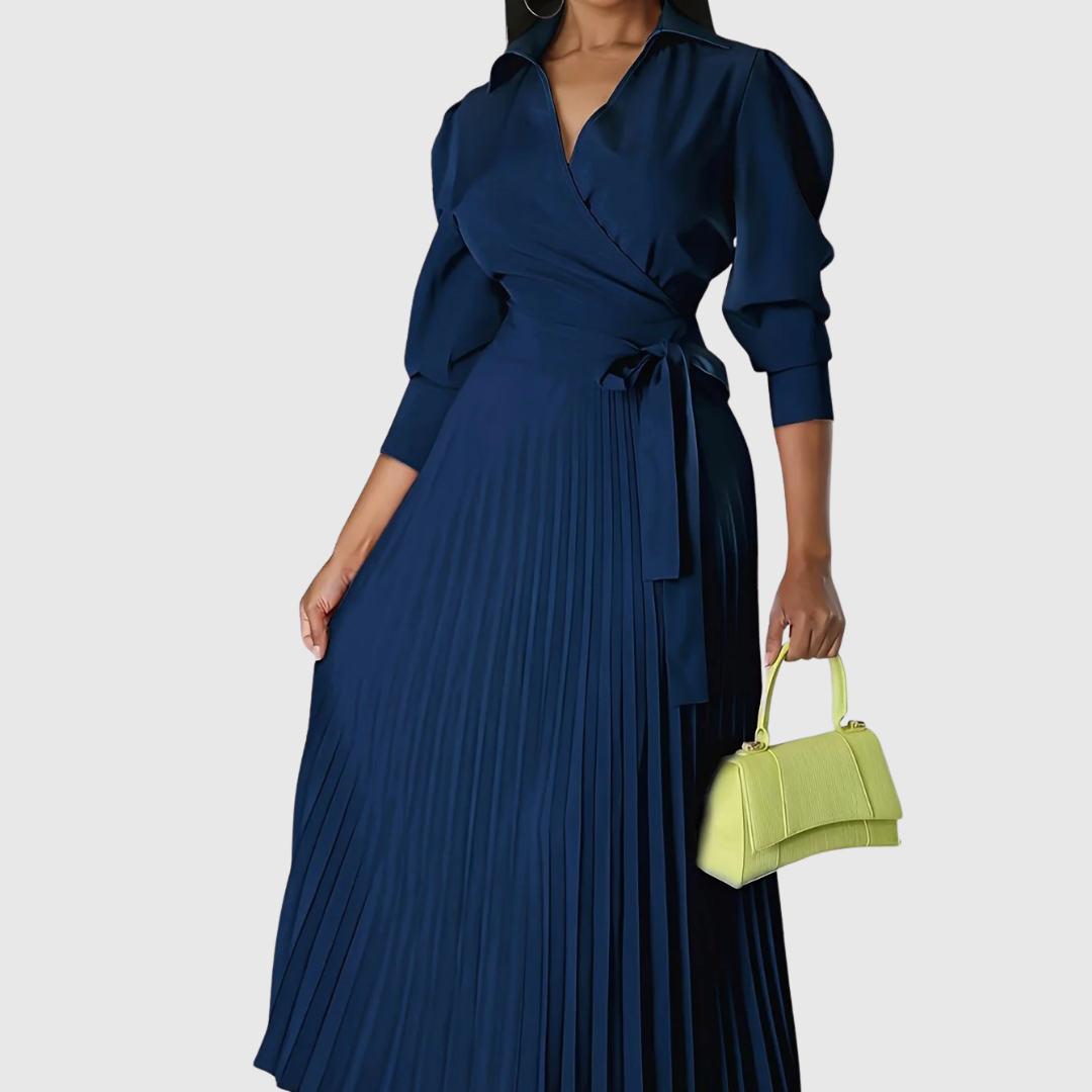 Ella | Chic Floral Midi Dress With Sleeves