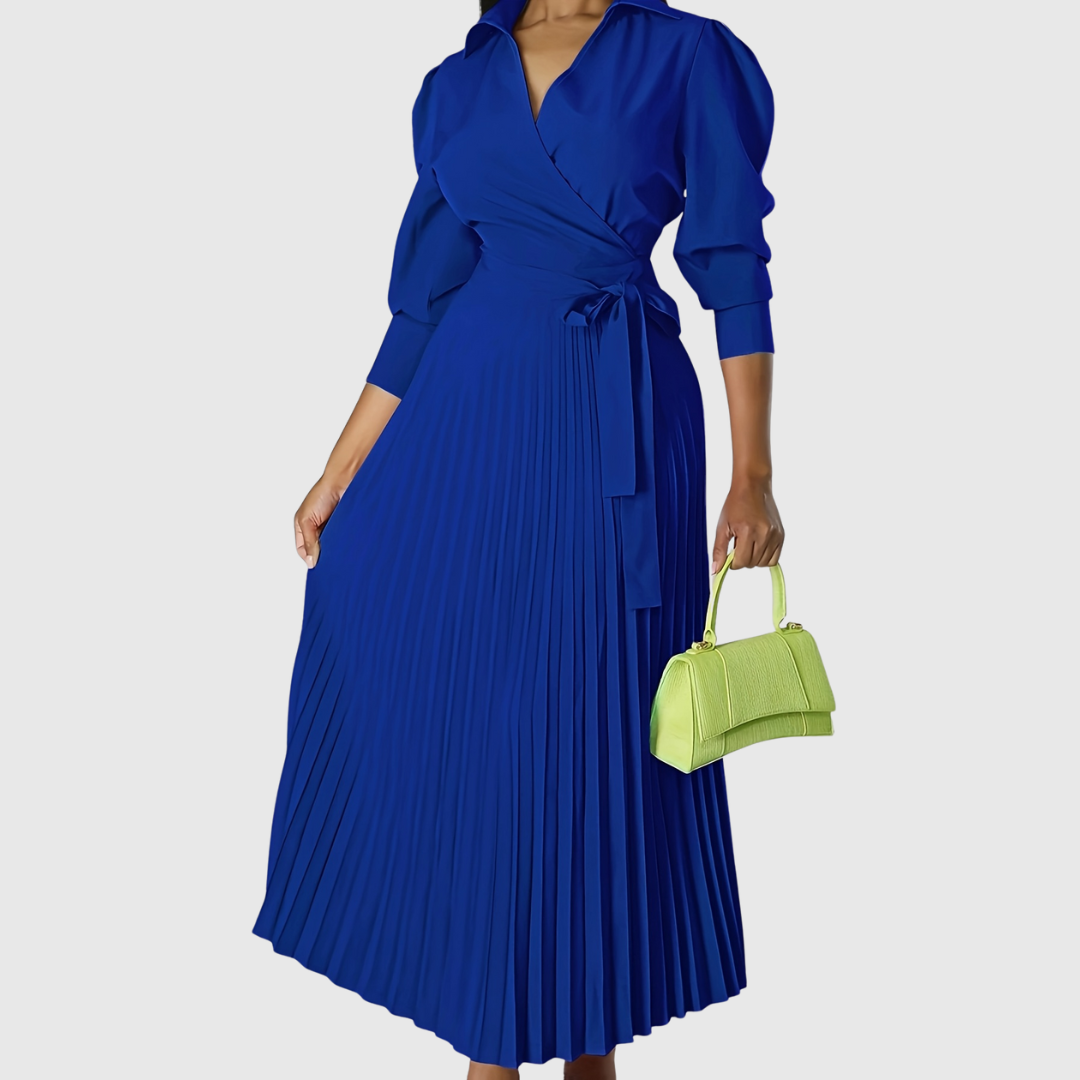 Ella | Chic Floral Midi Dress With Sleeves