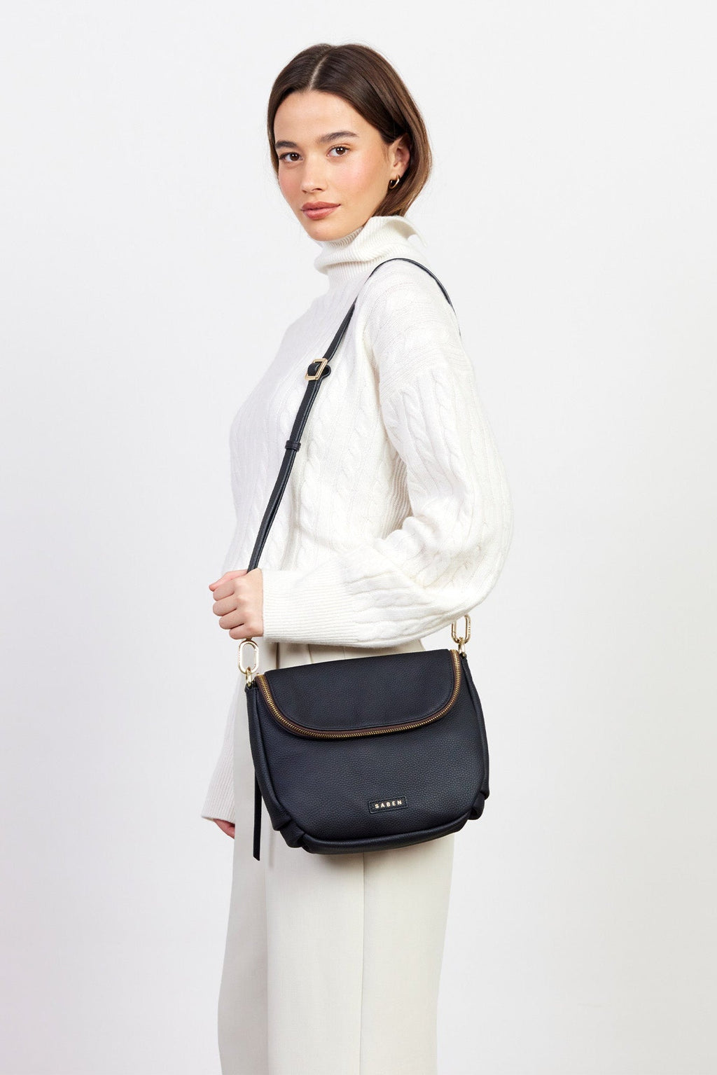 Ella | Elegant Black Shoulder Bag for Women