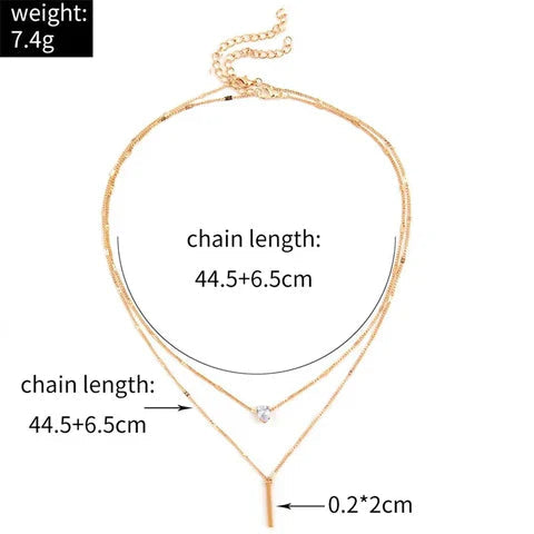Ella | Timeless Vintage Gold Necklace Set