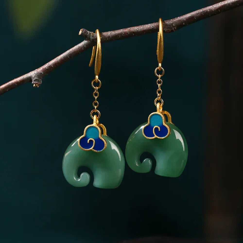 Ella | Unique Vibrant Elephant Earrings for Women