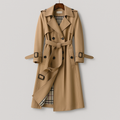 Emily | Chic Black Trench Coat for Women