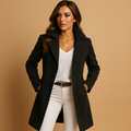 Emily | Elegant Long Wool Coat for Women