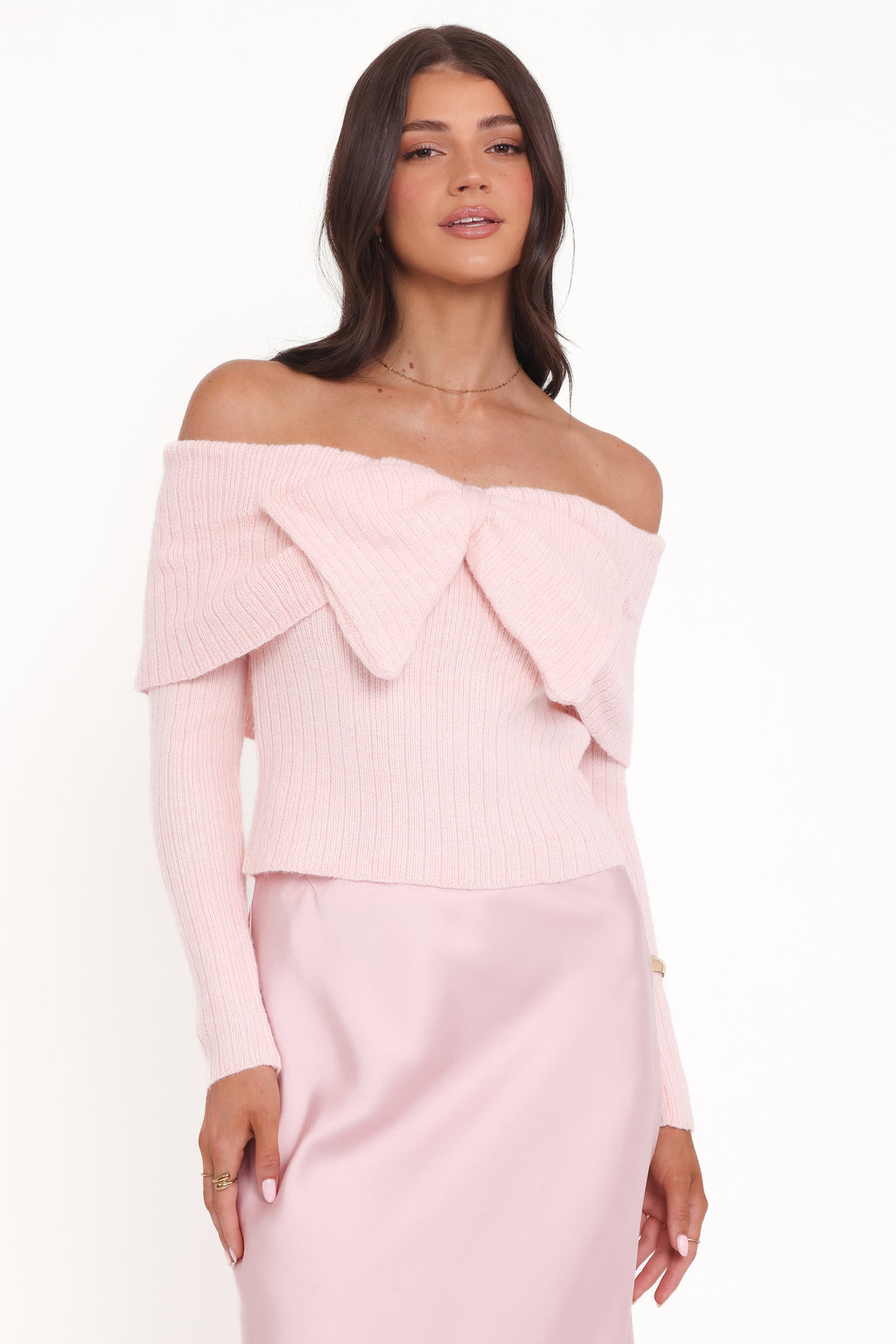 Emma | Charming Cozy Women's Sweater with Off Shoulder Design