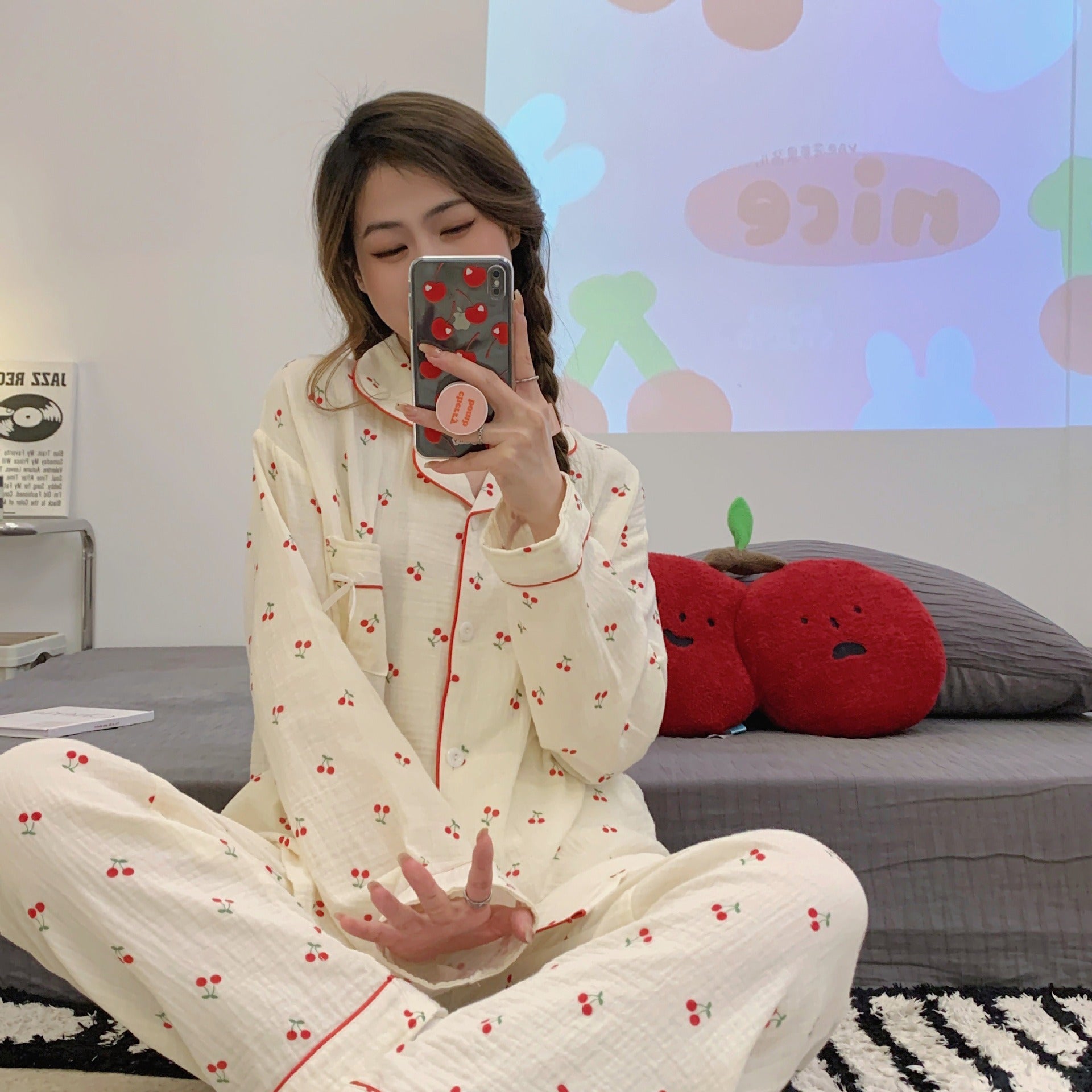 Emma | Cozy Printed Long Sleeve Pajama Set