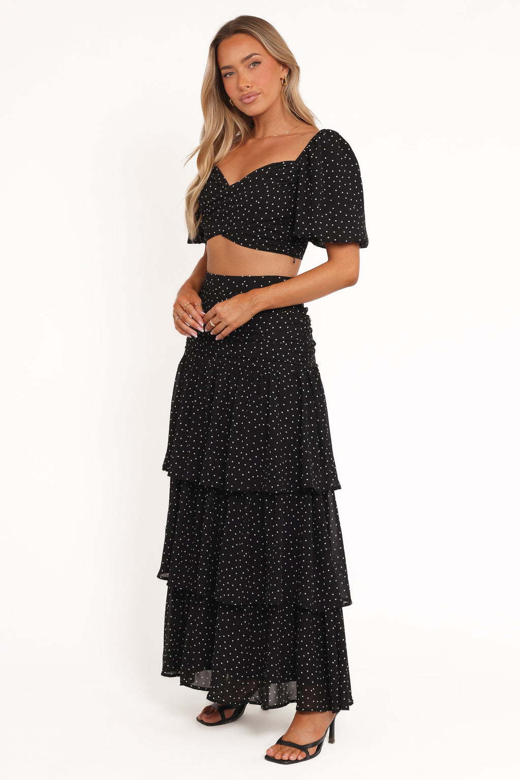 Emma | Elegant Cropped Top and Midi Skirt Set