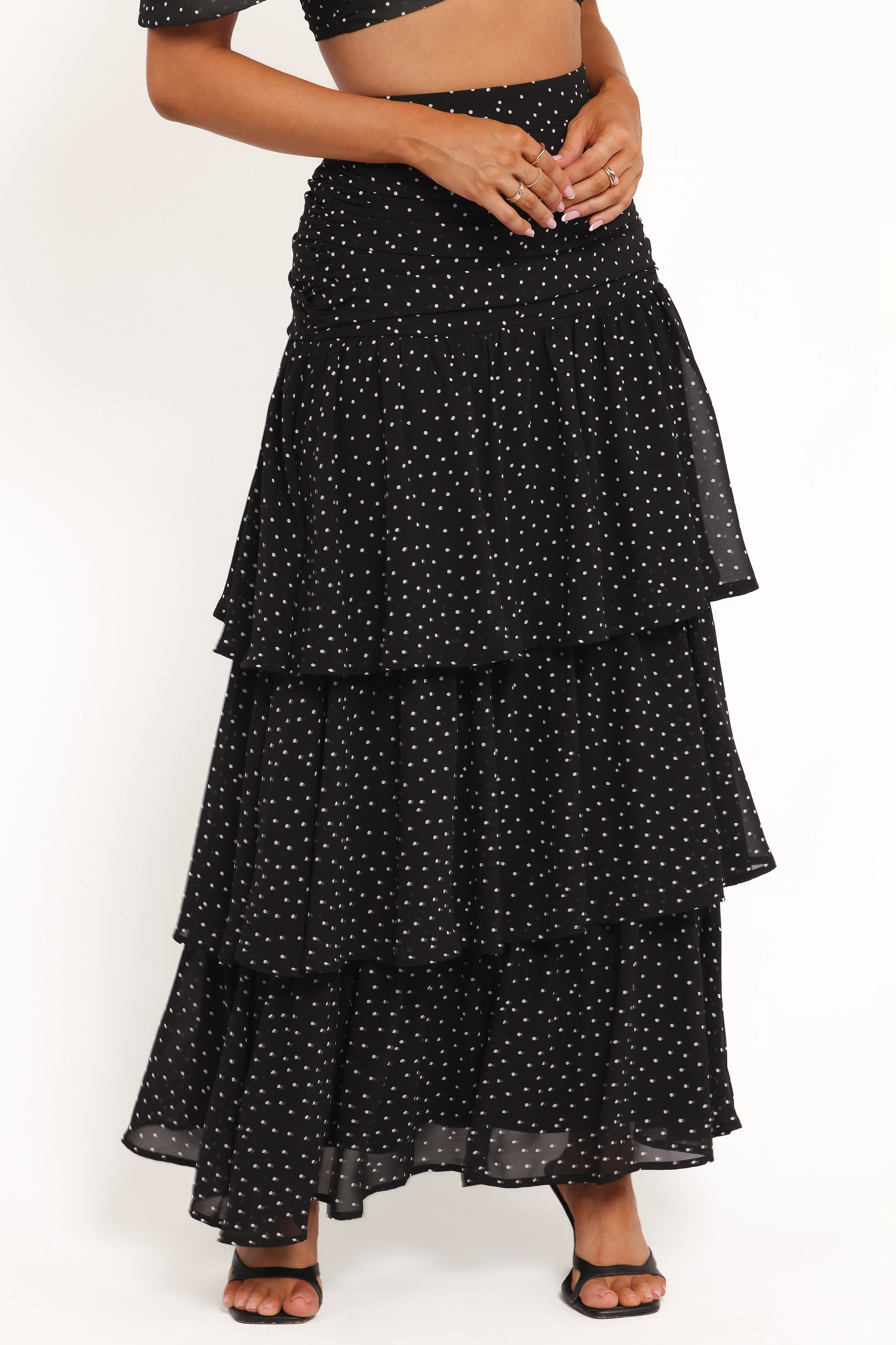 Emma | Elegant Cropped Top and Midi Skirt Set
