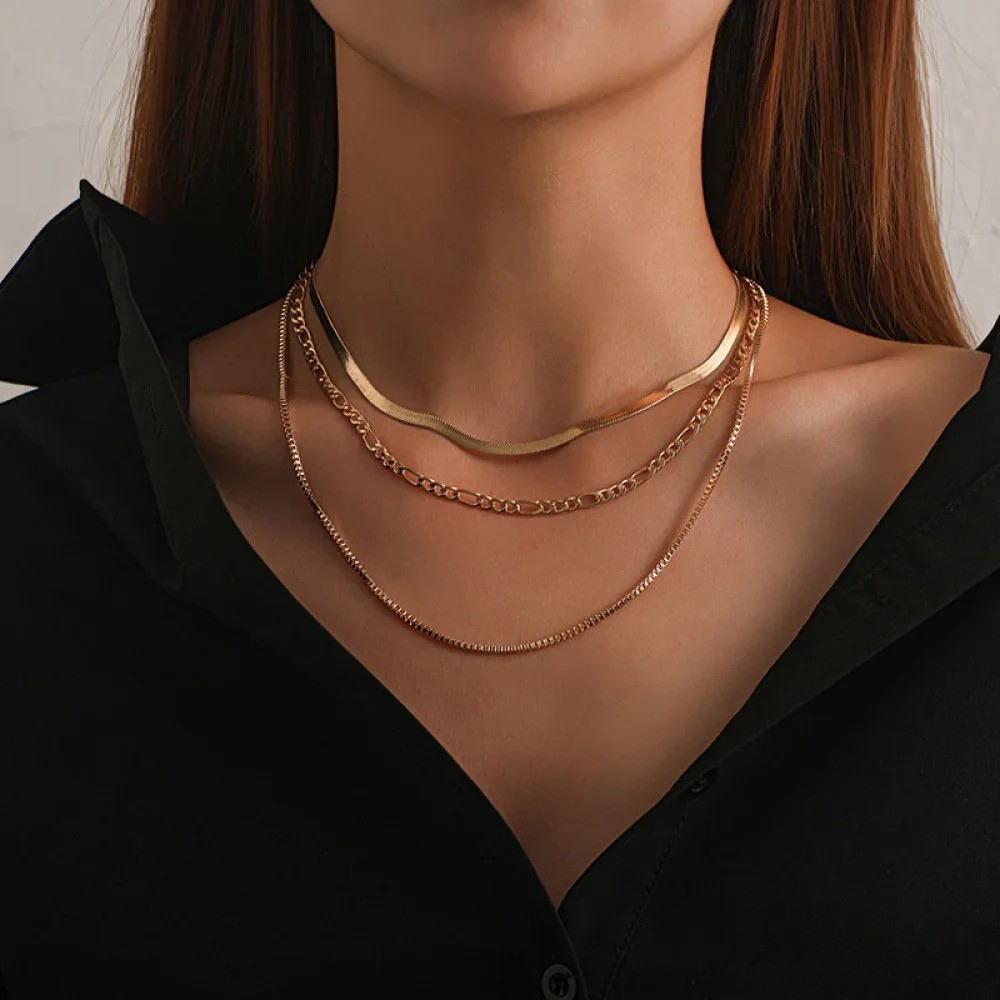 Vintage Layered 3-Piece Necklace