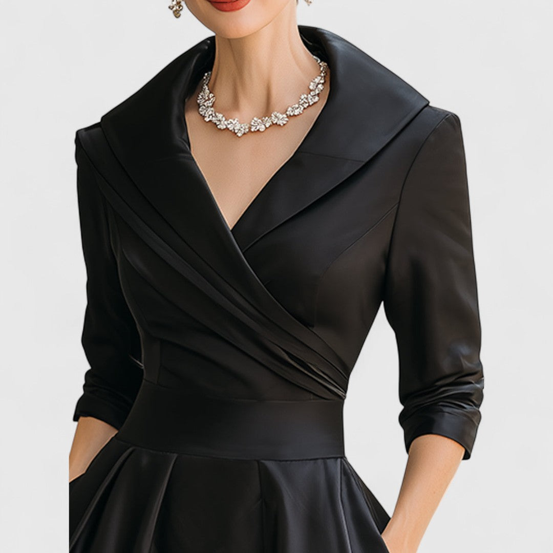 Emma | Elegant Plus Size Midi Dress for Summer Weddings