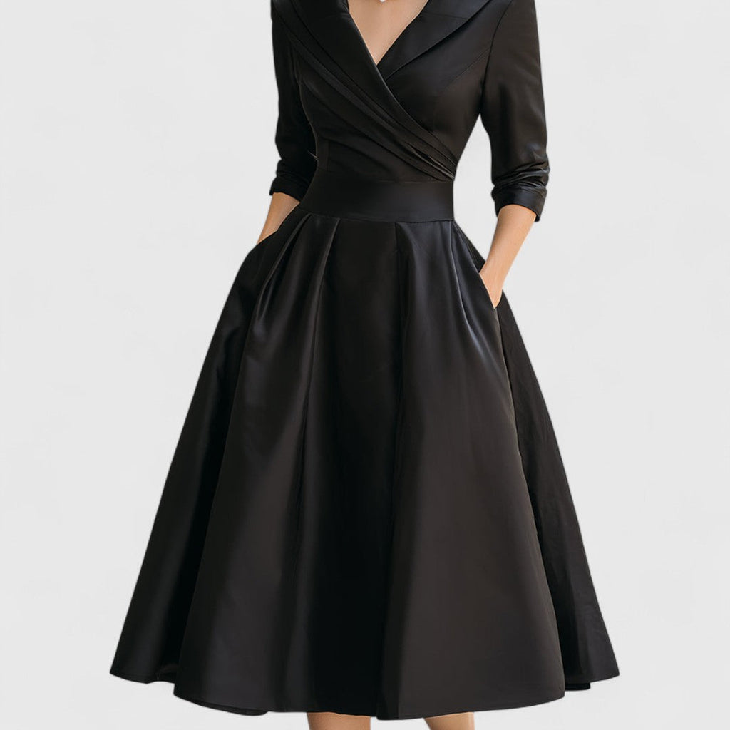 Emma | Elegant Plus Size Midi Dress for Summer Weddings