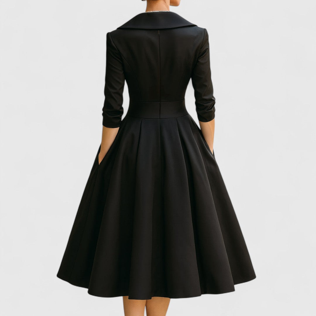 Emma | Elegant Plus Size Midi Dress for Summer Weddings