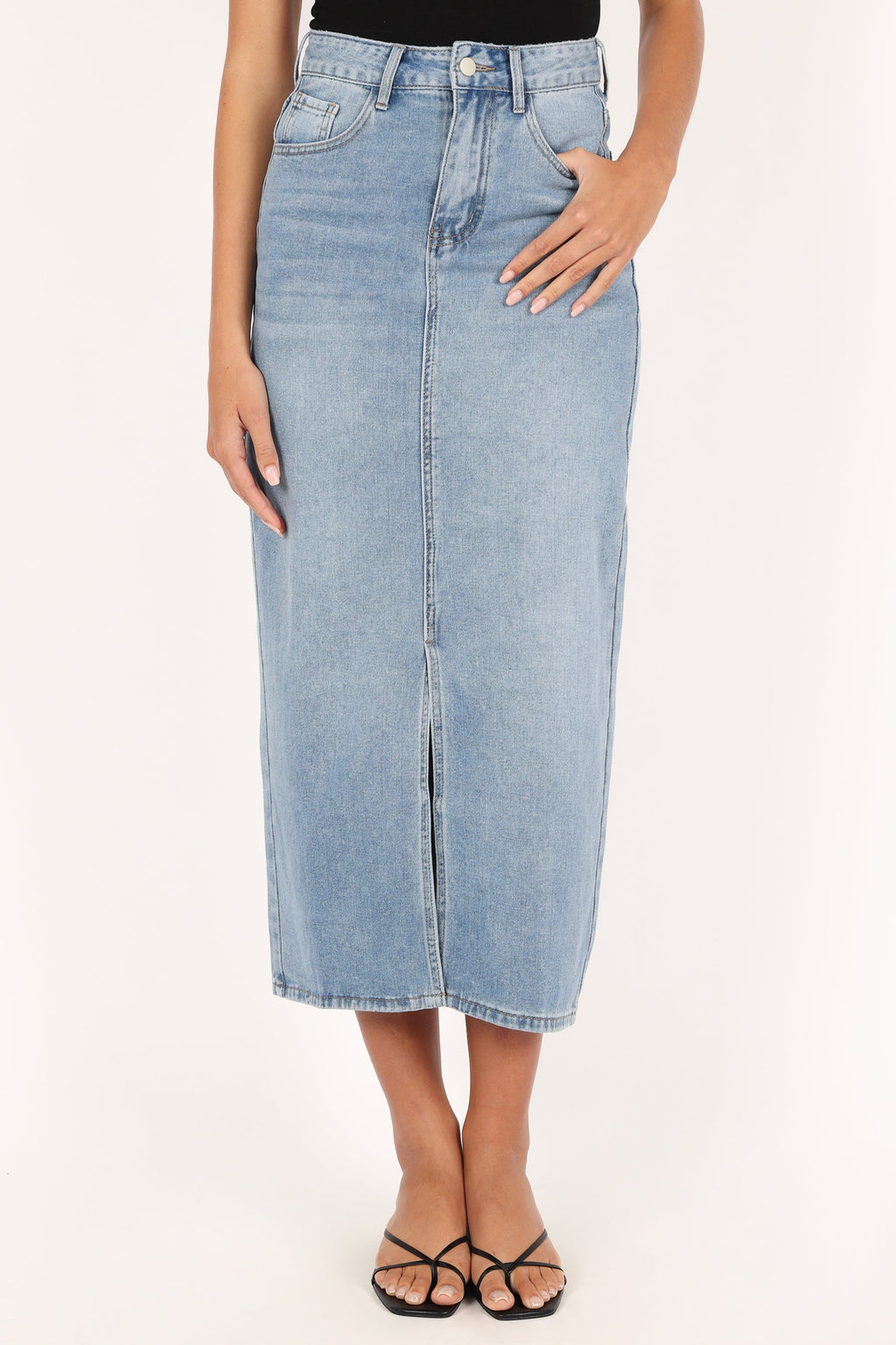 Emma | Stylish Chic Denim Midi Skirt for Women