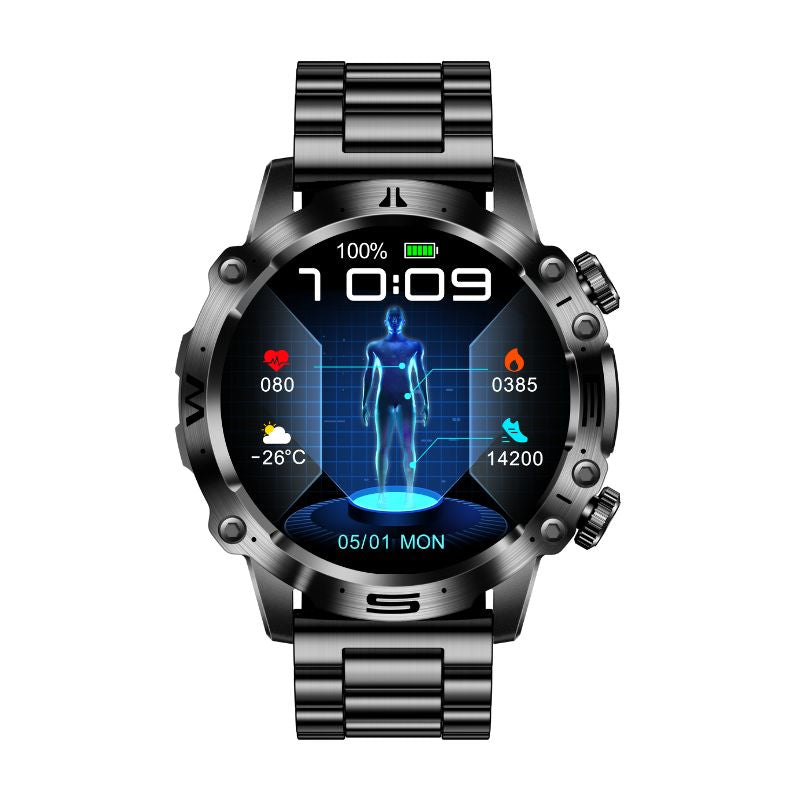 Ethan | Advanced Health Monitoring Smartwatch with ECG and Bluetooth Connectivity