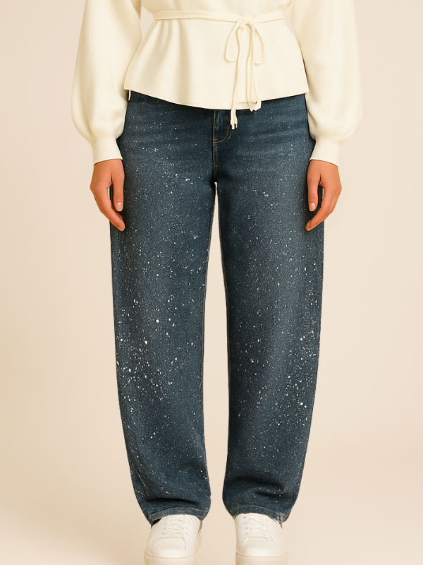 Ethan | Artistic High-Waisted Relaxed Fit Jeans