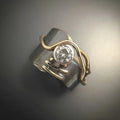 Ethan | Elegant Dark Silver Cubic Zirconia Ring