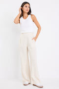 Ethan | Relaxed Wide Leg Linen Pants