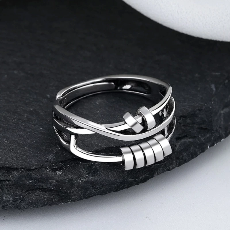 Ethan | Stylish Fidget Spinner Ring for Anxiety Relief