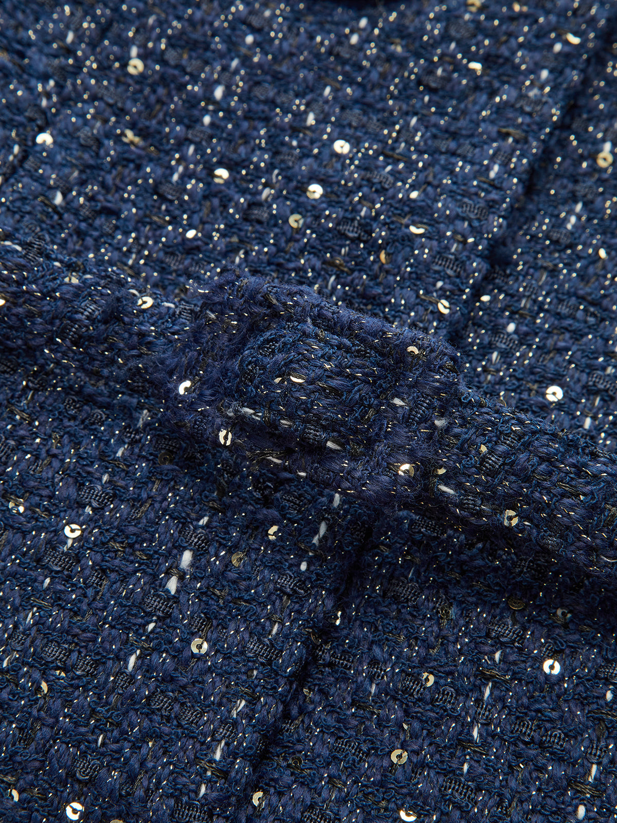 Felicity | Tweed Jacket with Metallic Buttons | Stylish Layering for Any Occasion