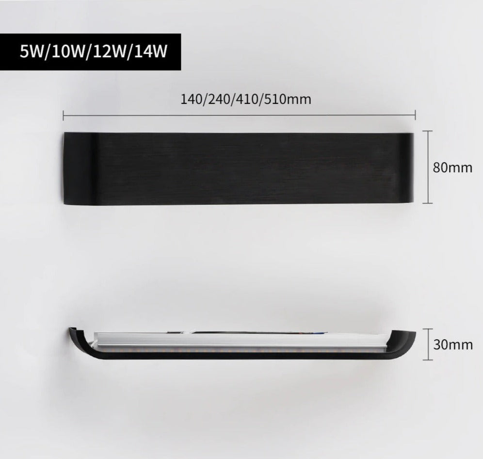 Luminara | Sleek Modern Aluminium Wall Sconce Lighting Fixture