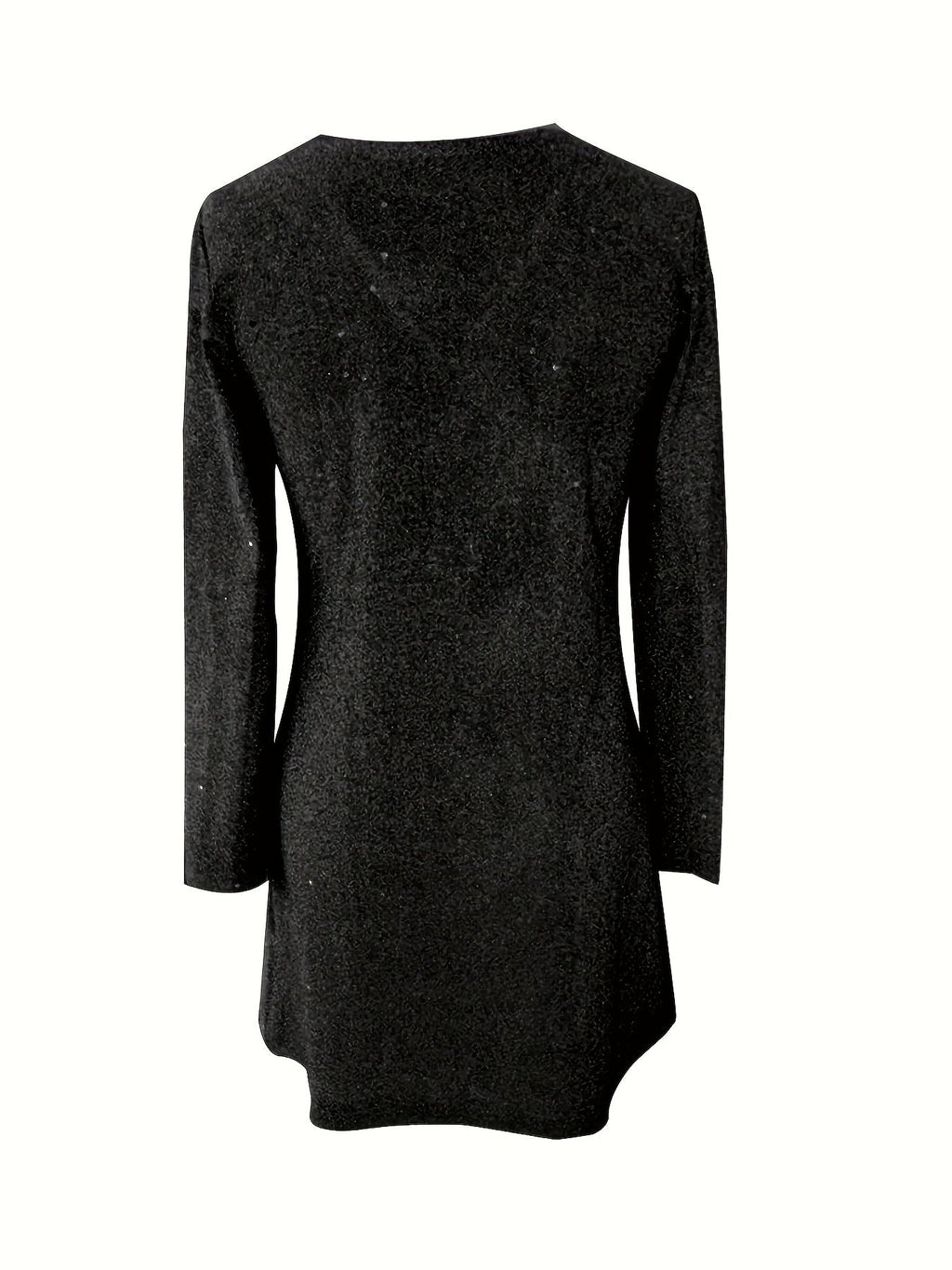 Madison | Glamorous Glitter V Neck Cocktail Dress