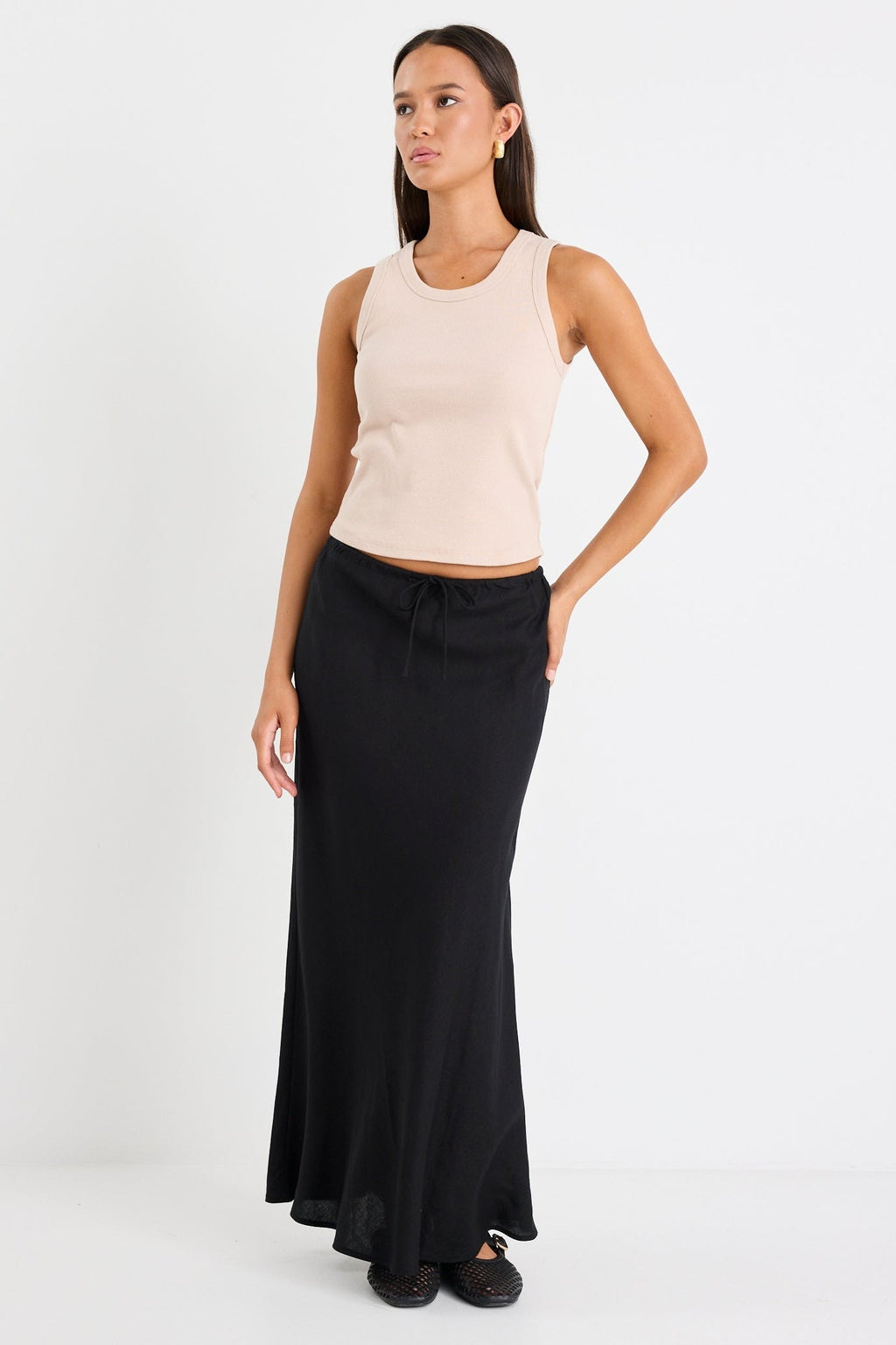 Mason | Chic Long Black Maxi Skirt For Women