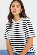 Mason | Classic Oversized Black White Stripe Tee