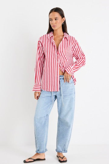 Mason | Comfortable Oversized Stripe Shirt
