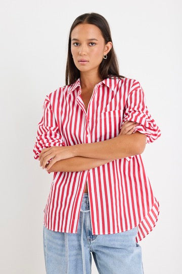 Mason | Comfortable Oversized Stripe Shirt