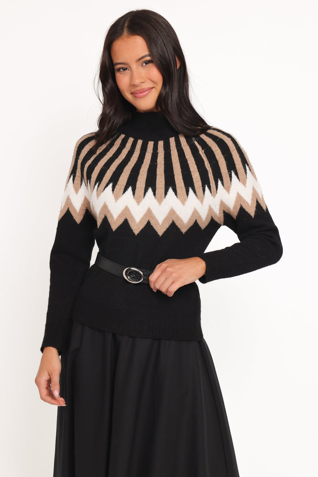 Mason | Cozy Festive Mockneck Sweater for Women