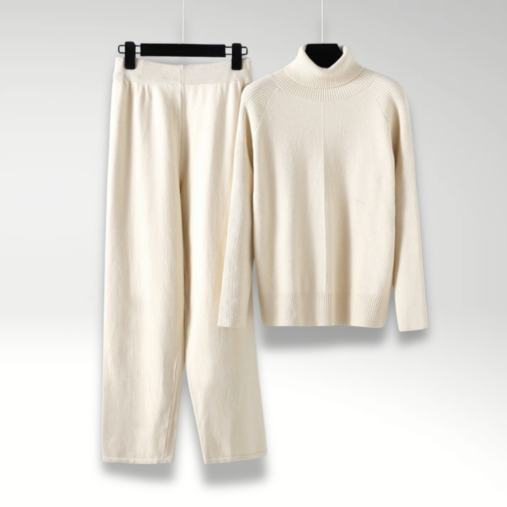 Mason | Cozy High Neck Knit Lounge Set