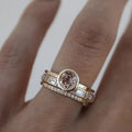 Mason | Elegant Radiant Ring with Vibrant Inlay