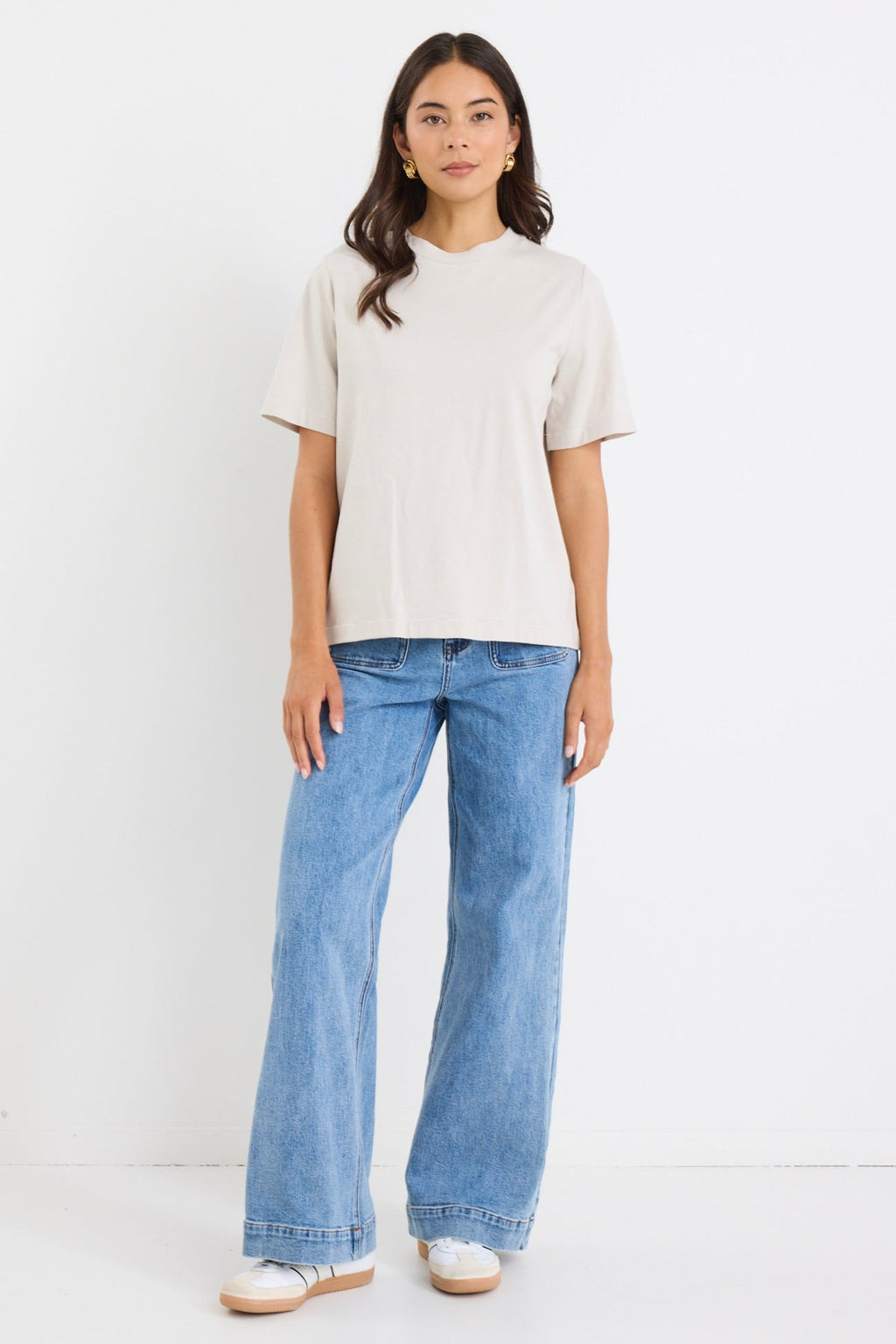 Mason | Relaxed Cotton Boxy Crew Neck Tee