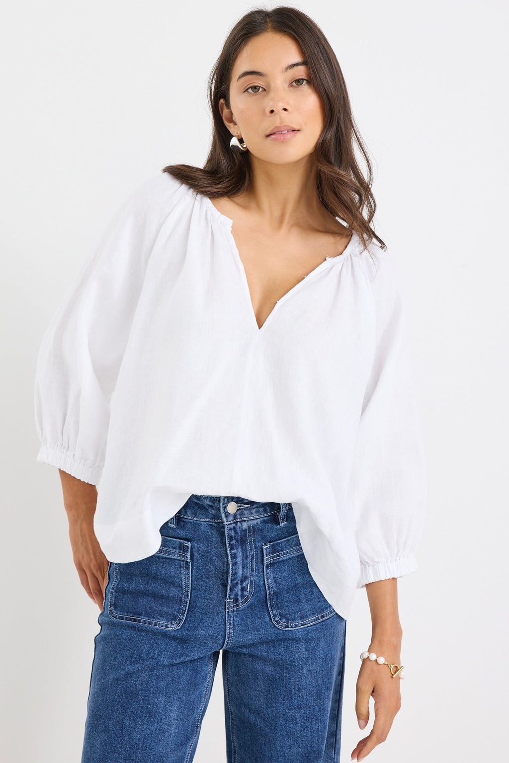 Maya | Stylish Lightweight Linen Blouse for Women