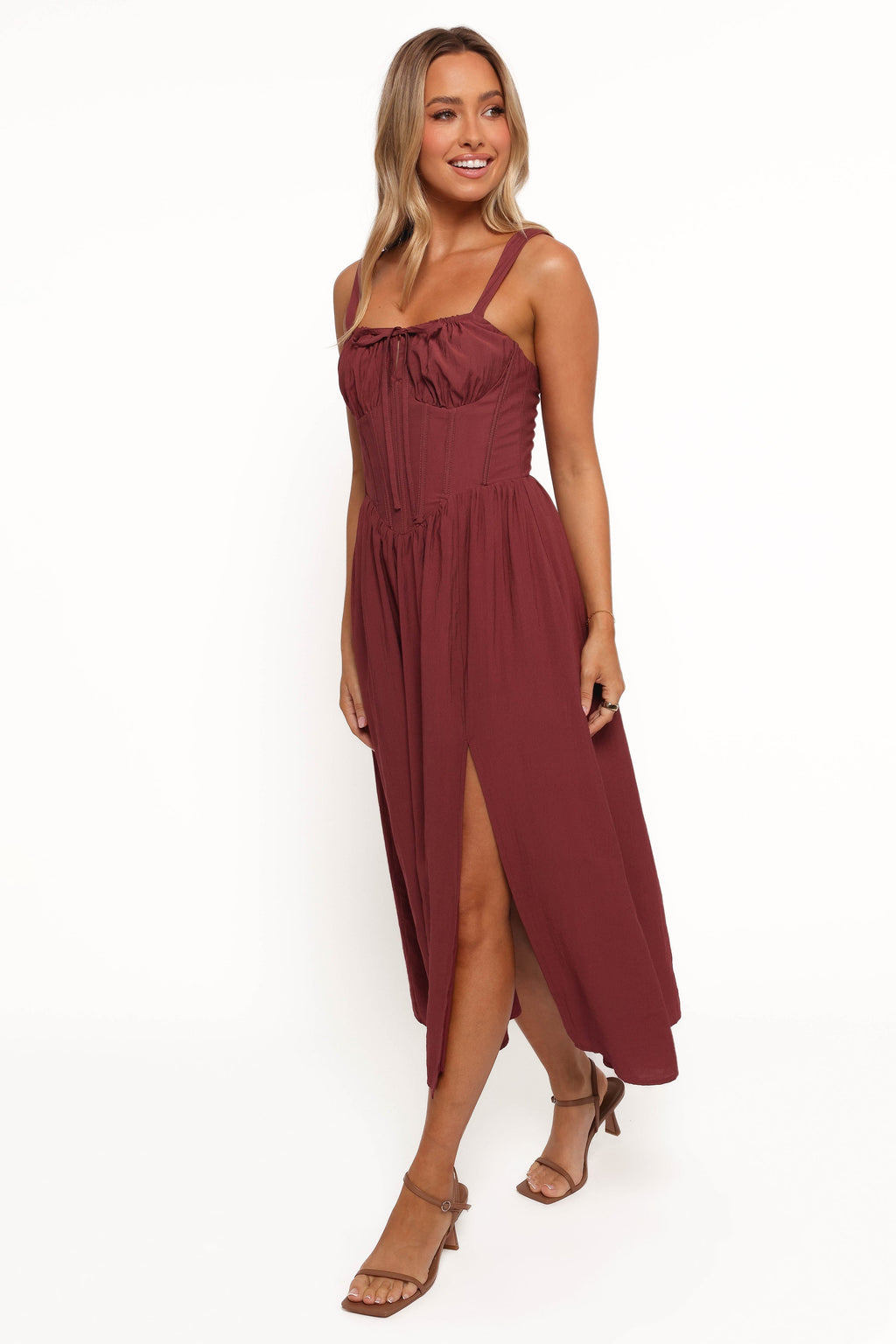 Mia | Chic A-Line Summer Dress with Square Neckline