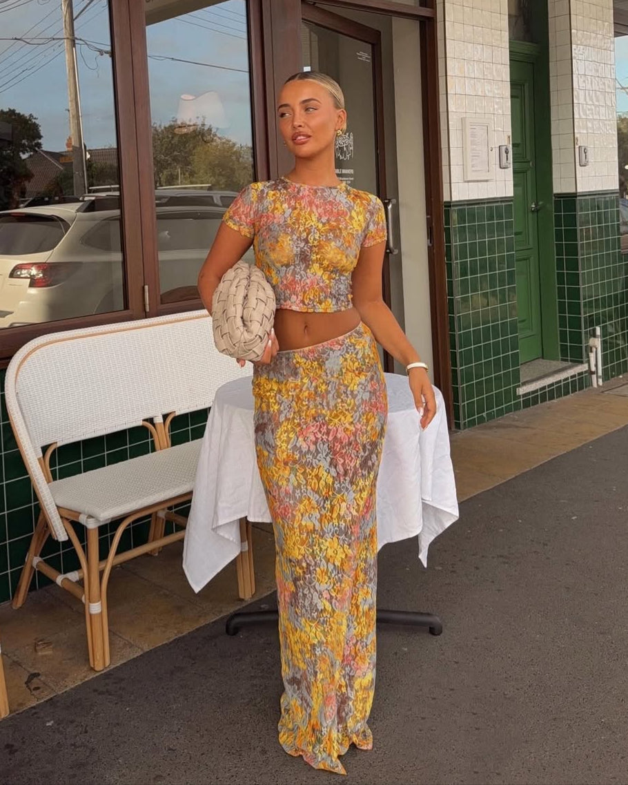 Mia | Chic Floral Maxi Dress for Women