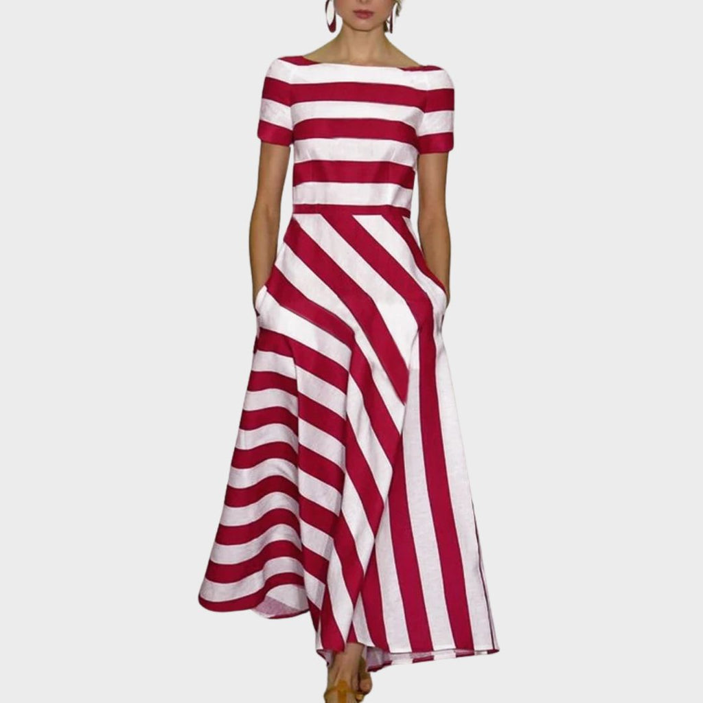 Mia | Chic Striped A-Line Summer Dress for Women