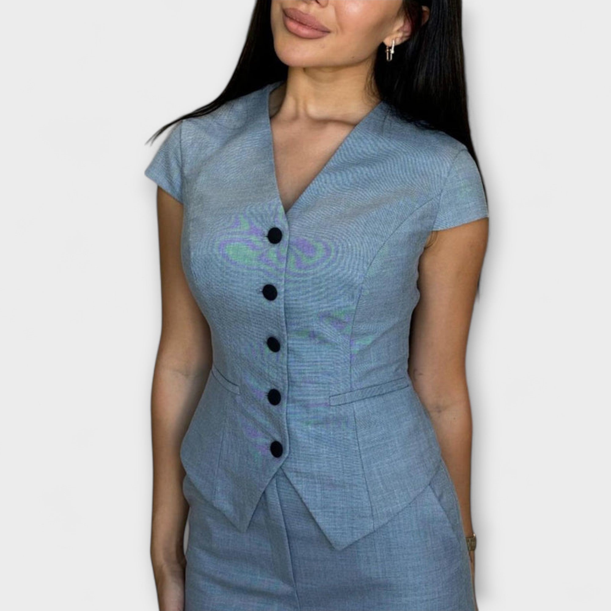 Mia | Chic V-neck Women's Loungewear Two Piece Set