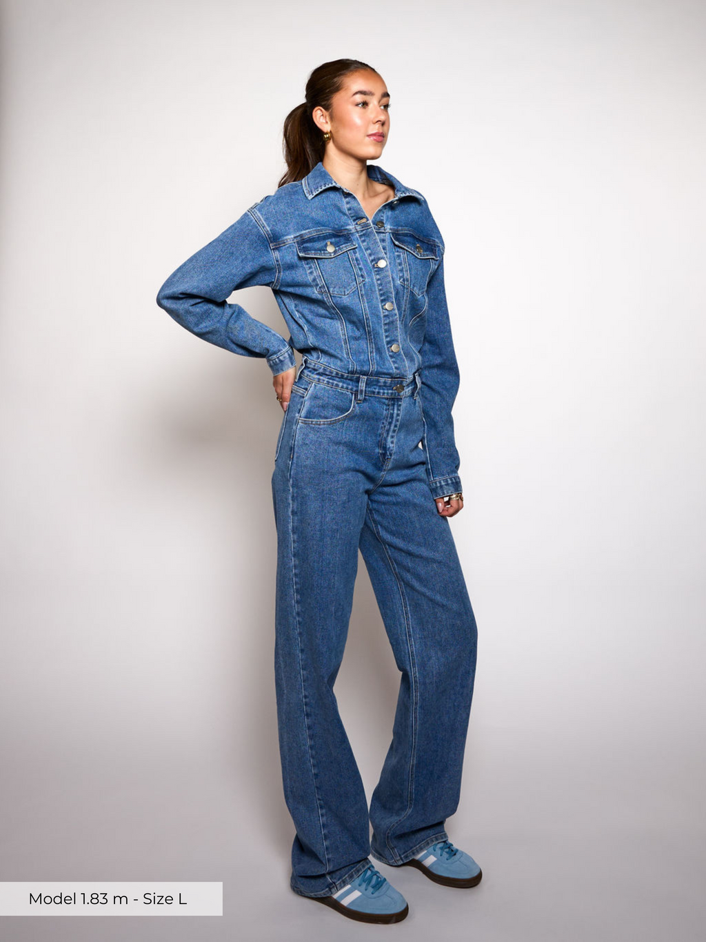 Mia | Classic Relaxed Fit Denim Jacket and Jeans Set