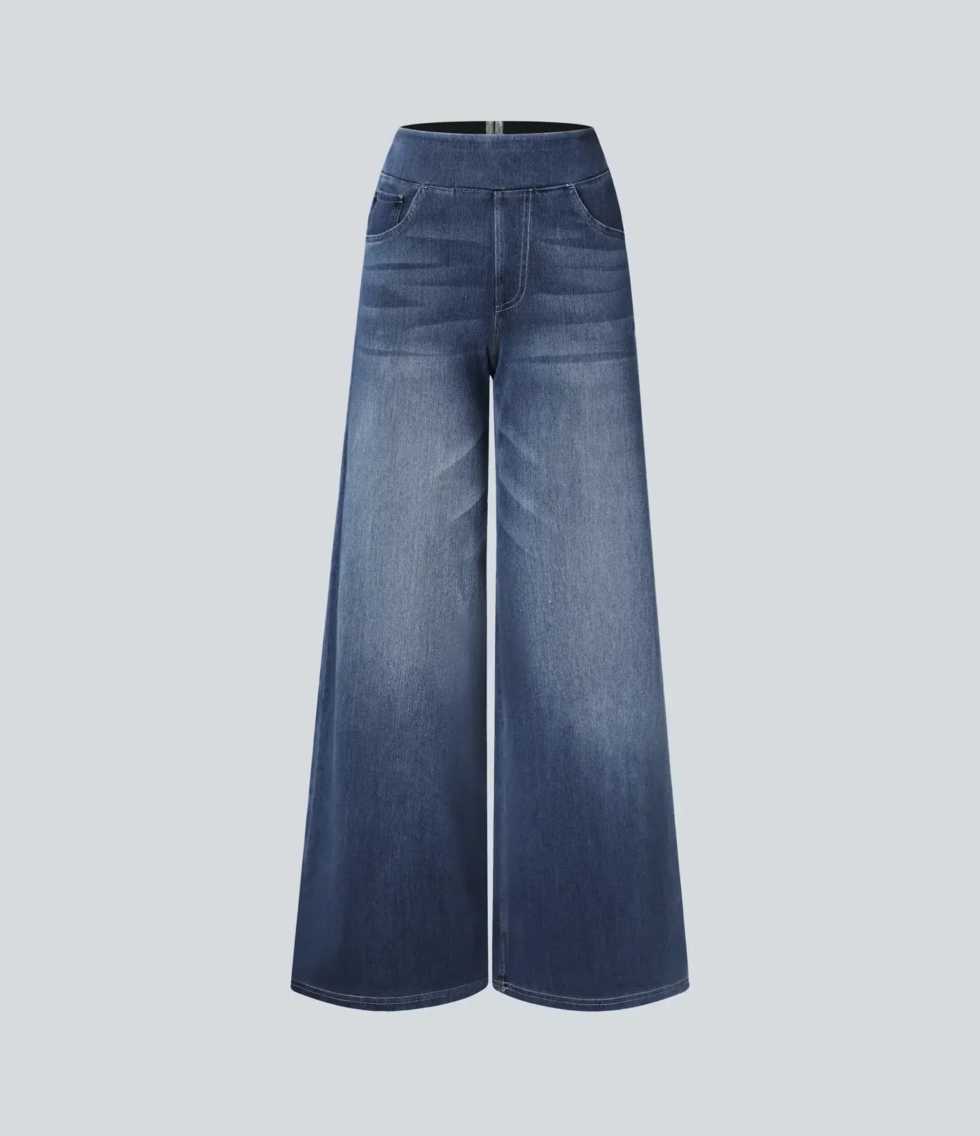 Mia | Comfortable Stretchy Baggy Wide-Leg Women's Jeans