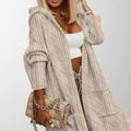 Mia | Cozy Extended Length Hooded Cardigan for Women
