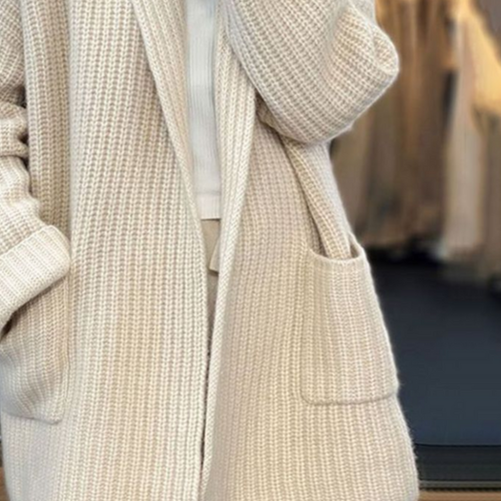 Mia | Cozy Long Wool Cardigan for Women